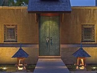 Decorative pavilion entrance at Howie’s HomeStay